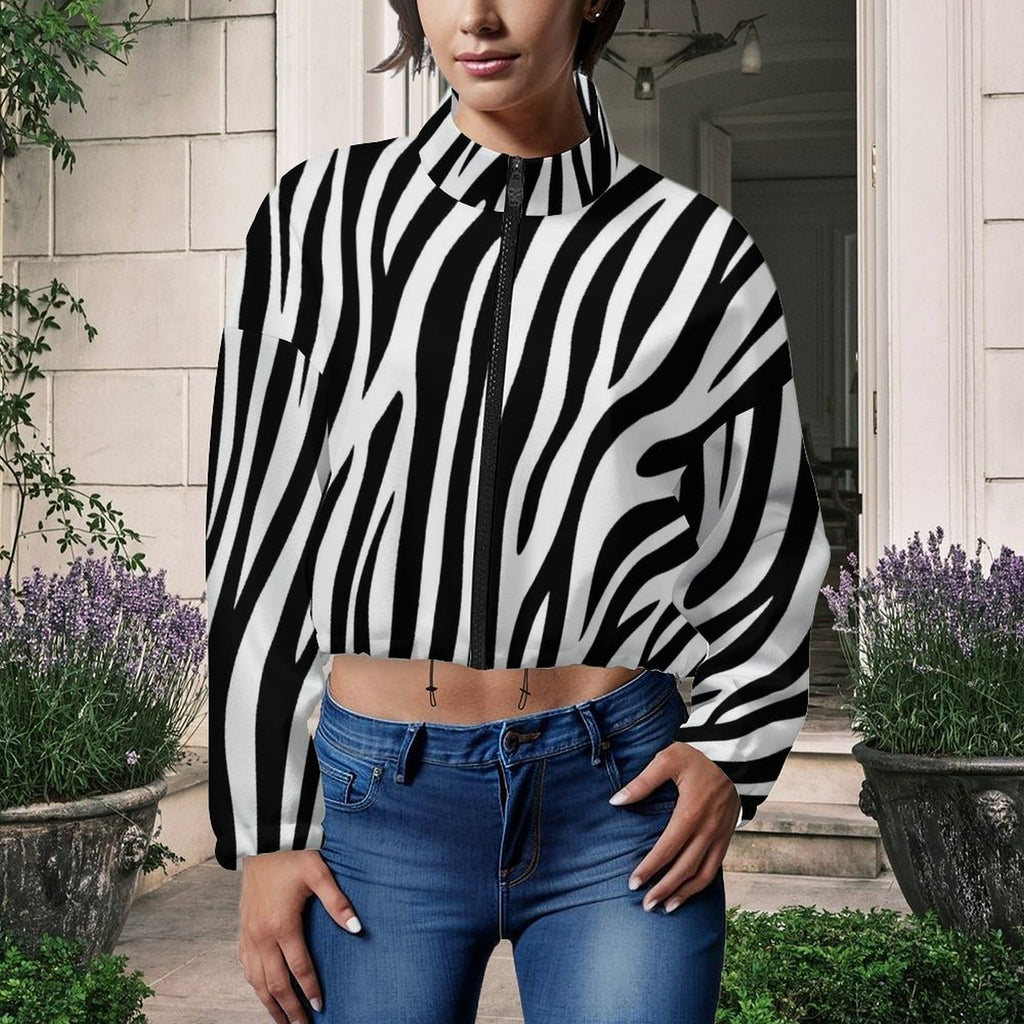 Design Women's Cropped Fleece Jacket