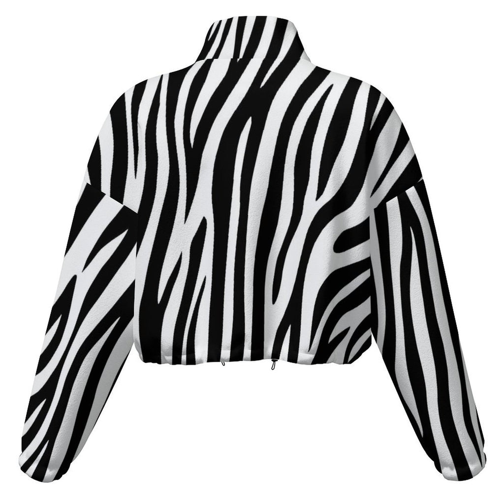 Design Women's Cropped Fleece Jacket